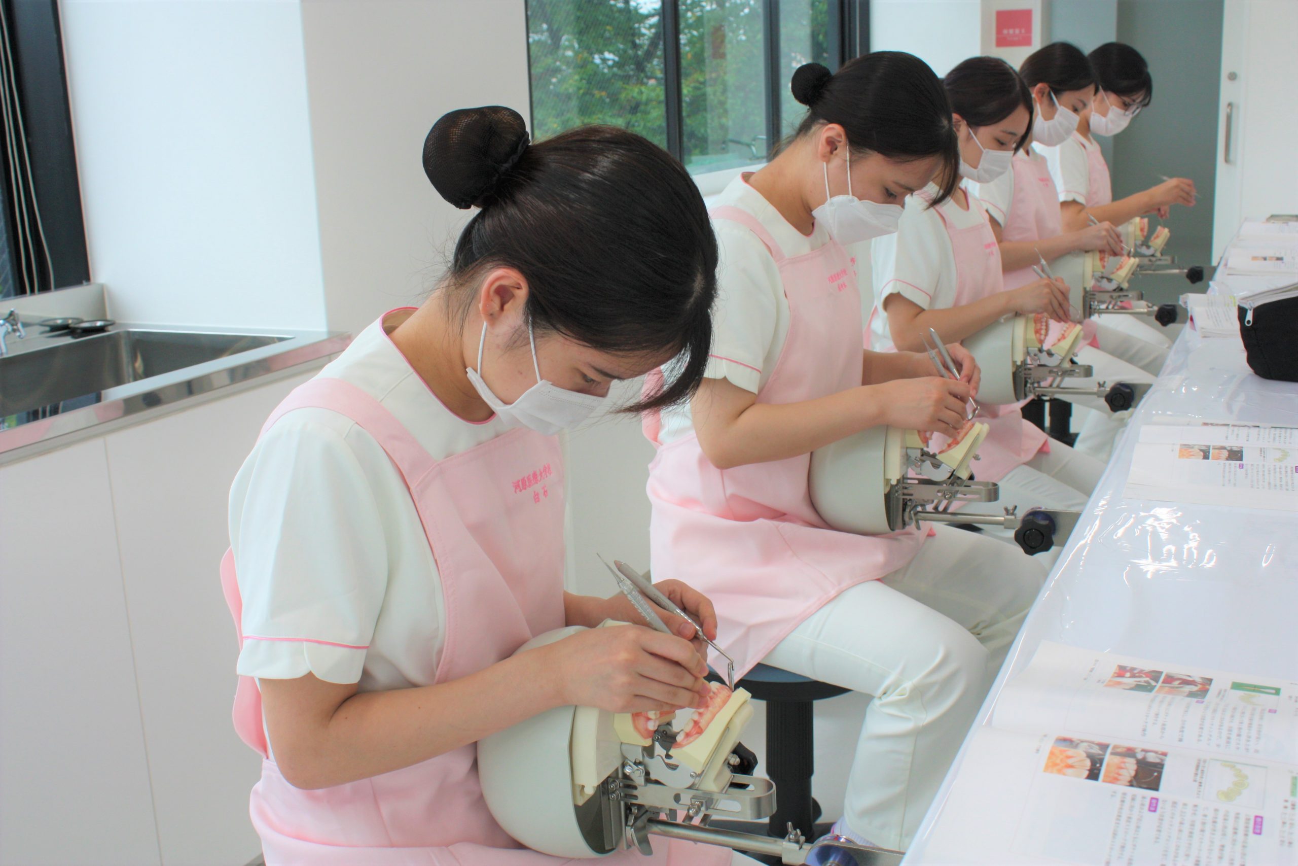 歯科衛生学科🦷学内実習風景 河原医療大学校 新居浜校